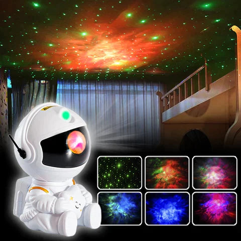 Projetor Astronauta Galaxy LED