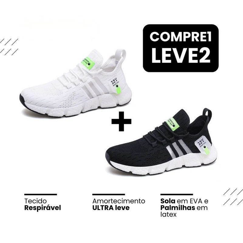 New Tênis Run - Respirável e Ultra Resistente (COMPRE 1 LEVE 2)