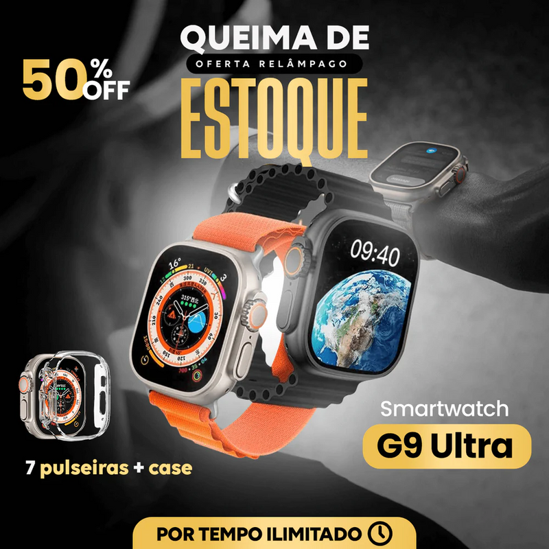 SmartWatch - Serie 9 Ultra ( KIT: 7 Pulseiras + Case ) Original